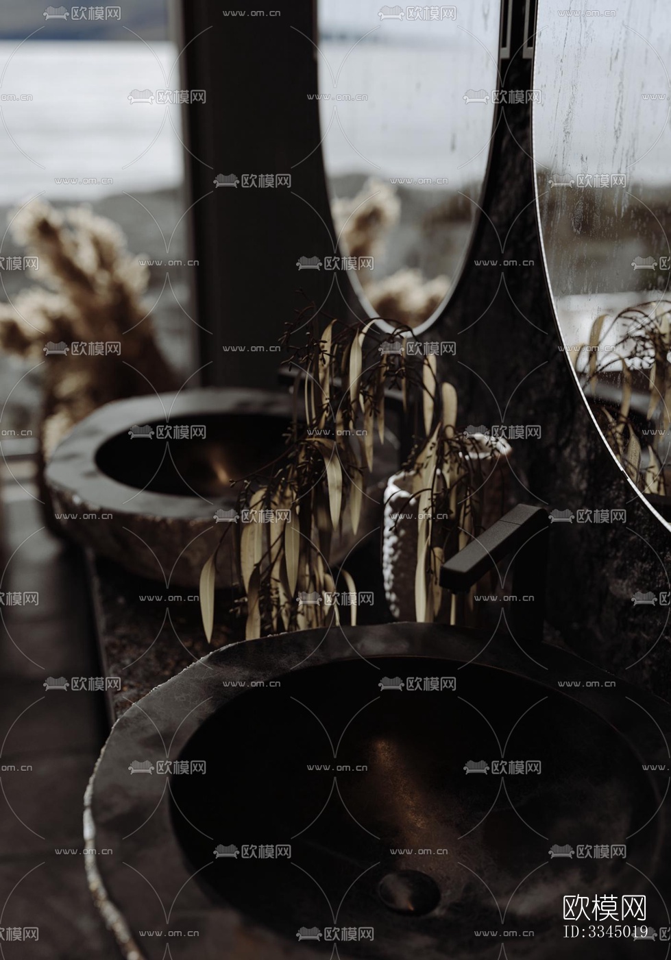 现代卫生间效果图下载（渲染图4）