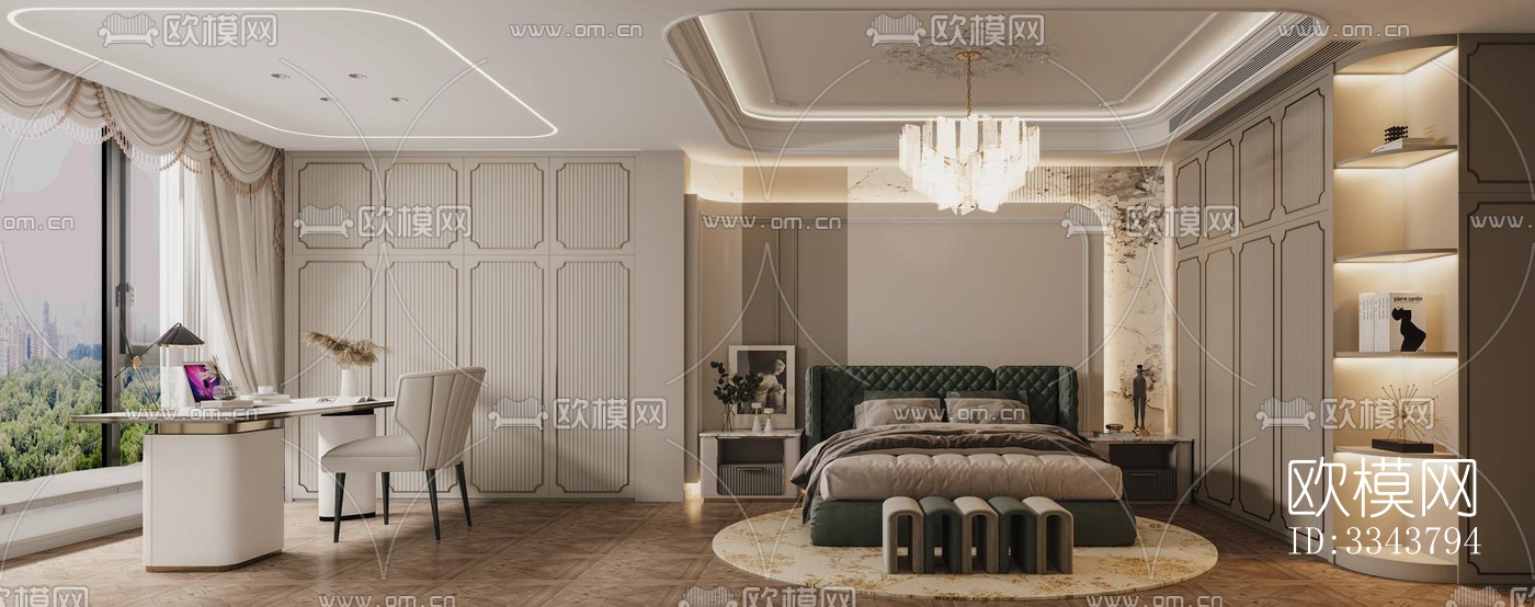 后现代别墅效果图下载（渲染图5）