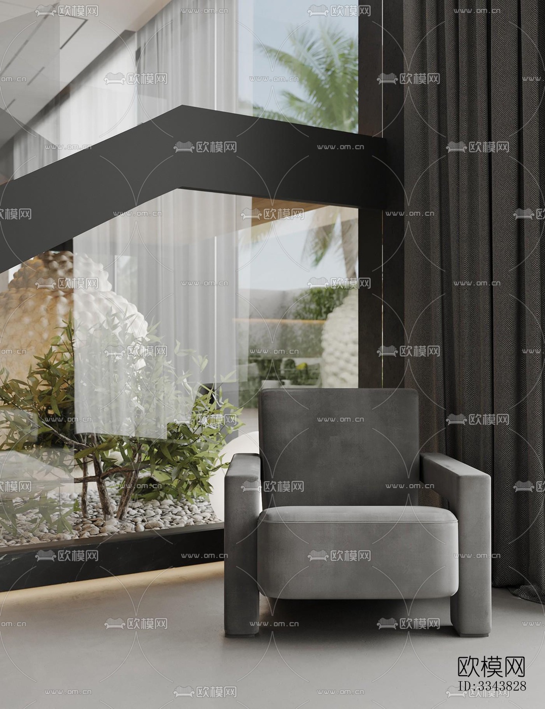 现代别墅效果图下载（渲染图14）