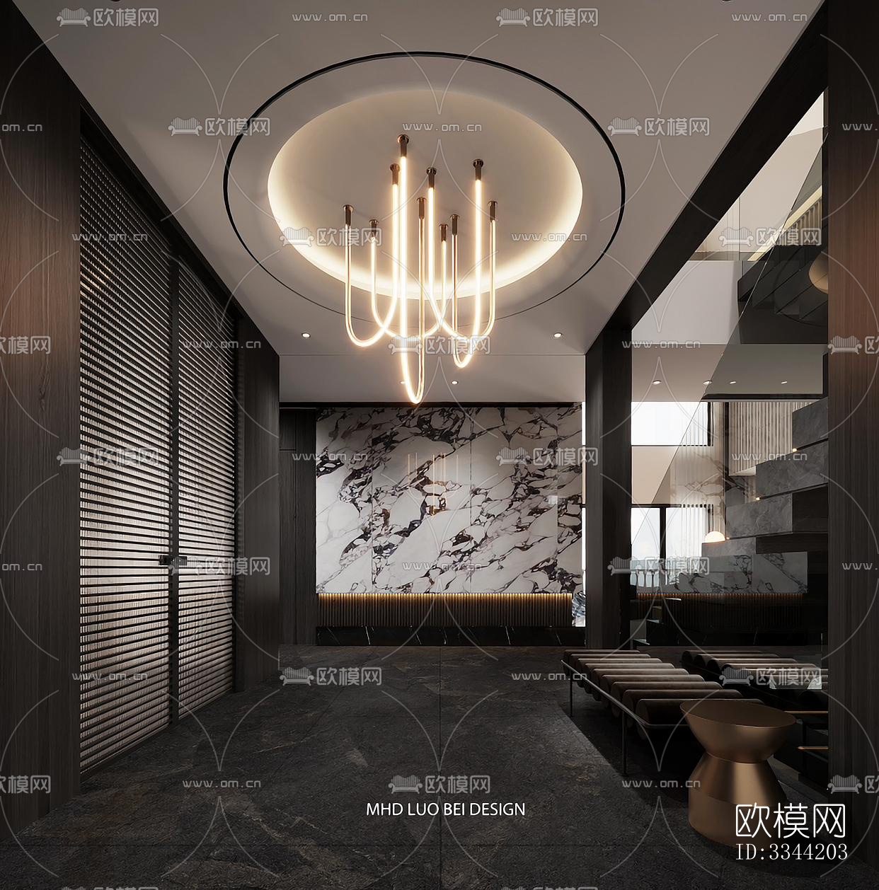 现代别墅效果图下载（渲染图7）