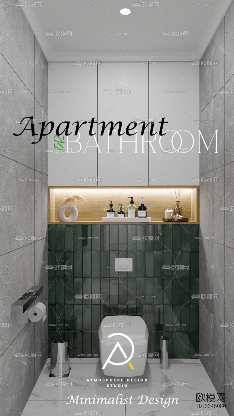 现代卫生间效果图下载（渲染图4）