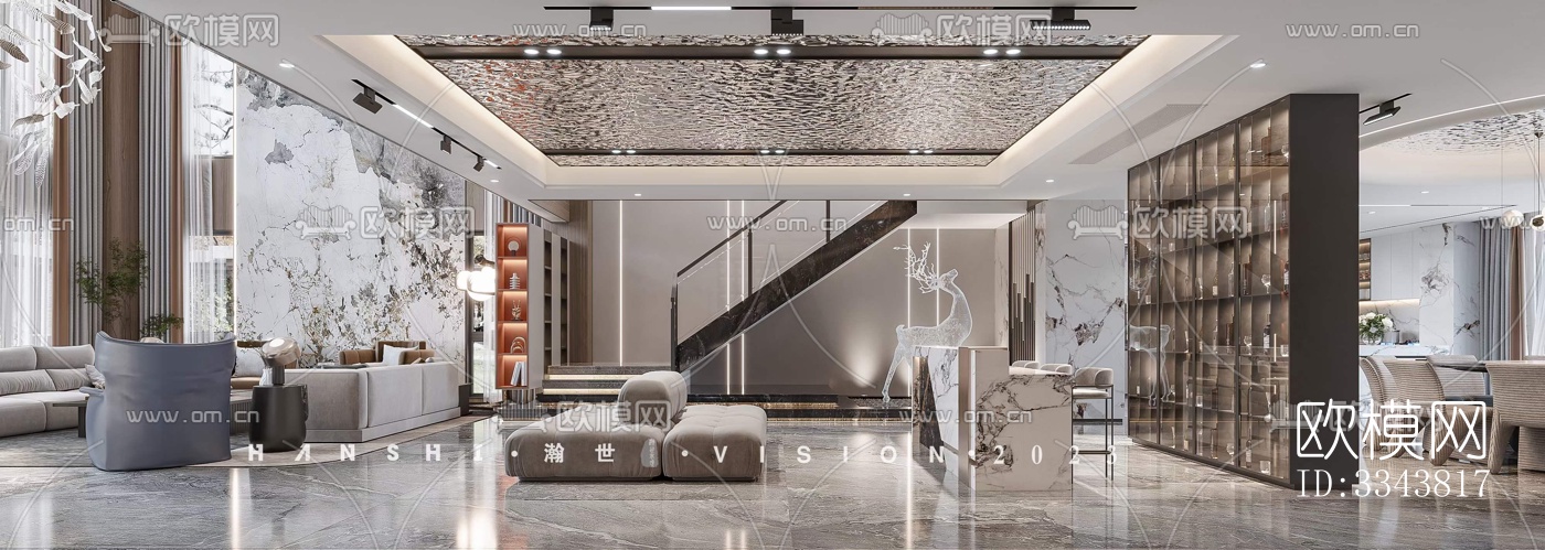 现代别墅效果图下载（渲染图4）