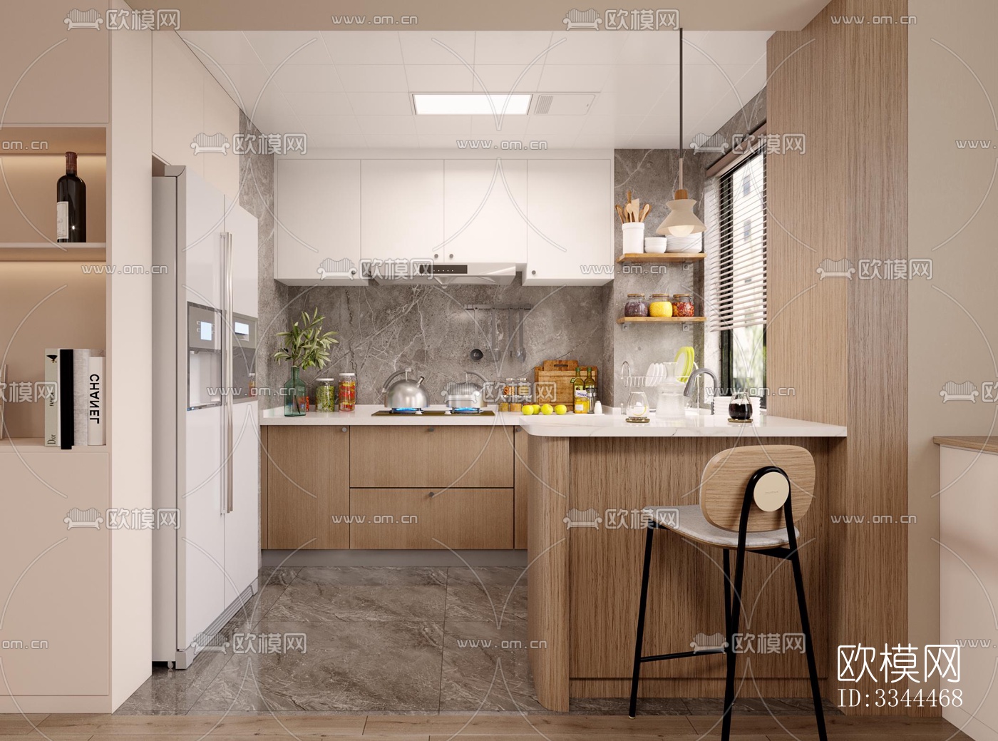 现代卧室效果图下载（渲染图5）