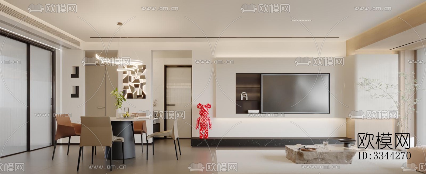 现代别墅效果图下载（渲染图12）