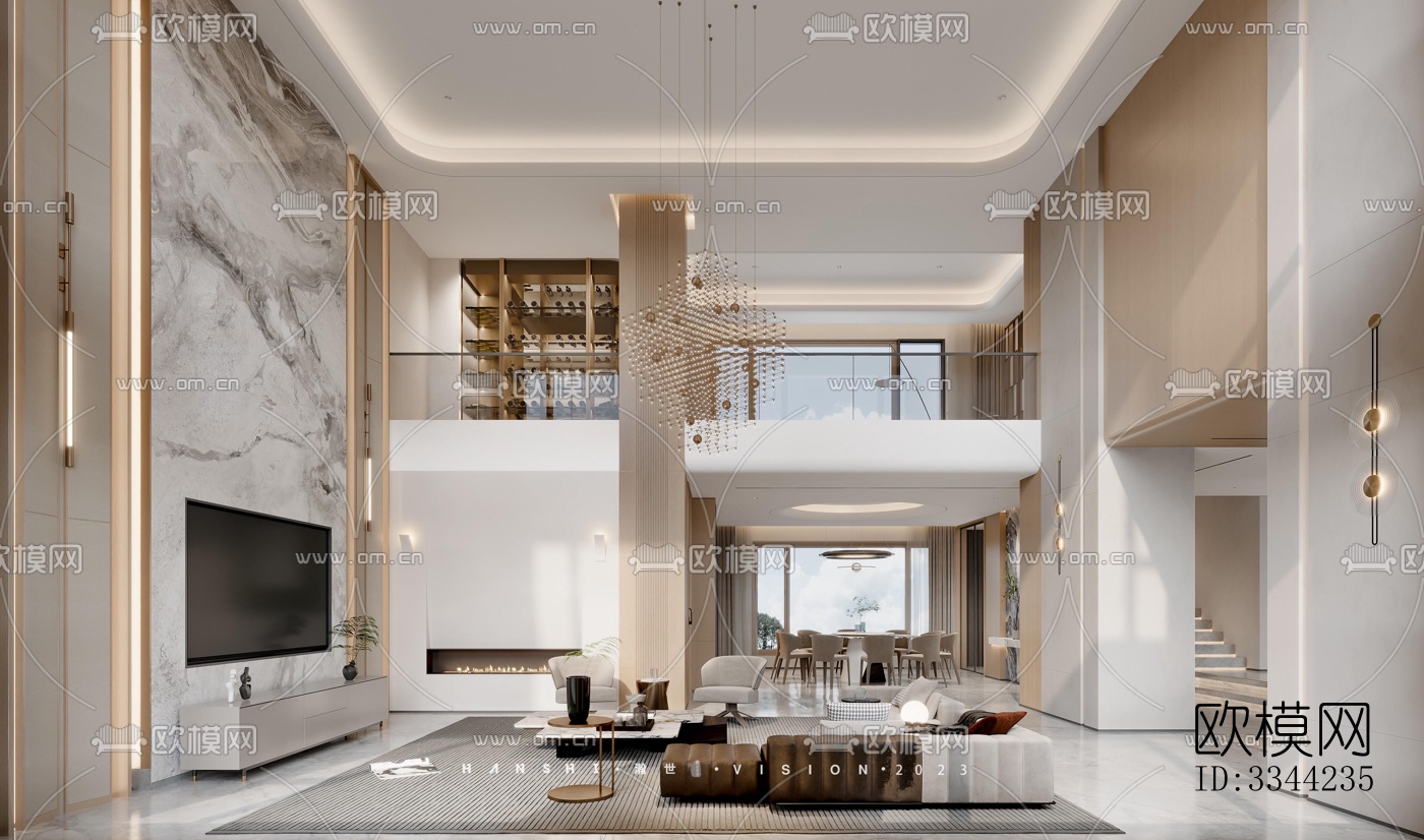 现代别墅效果图下载（渲染图5）