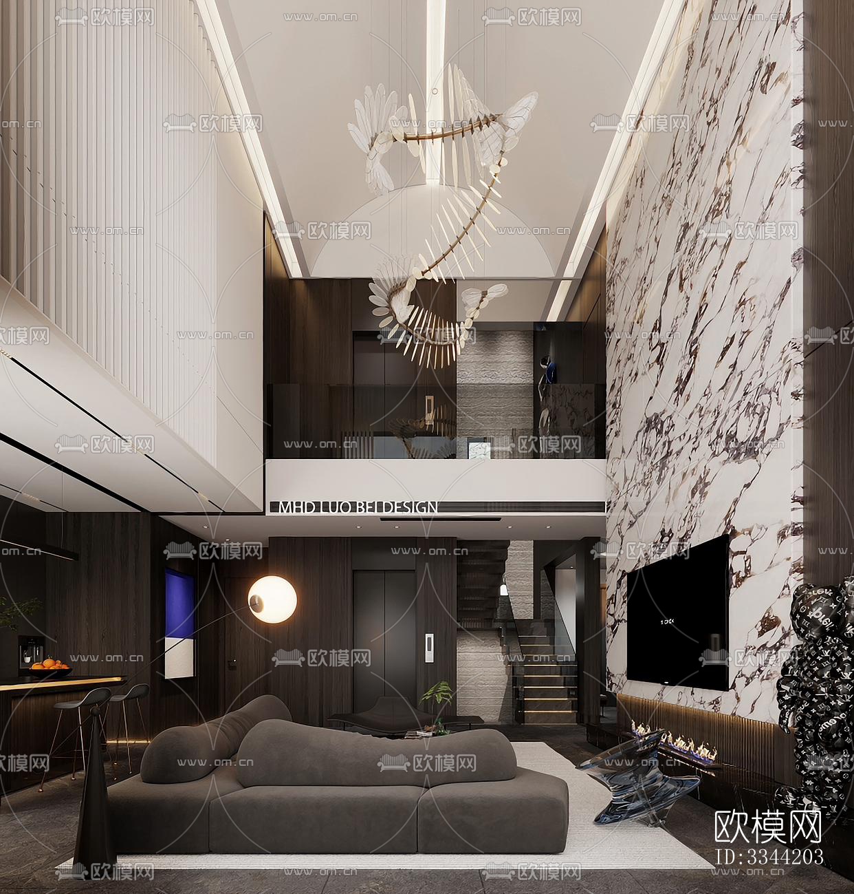 现代别墅效果图下载（渲染图6）