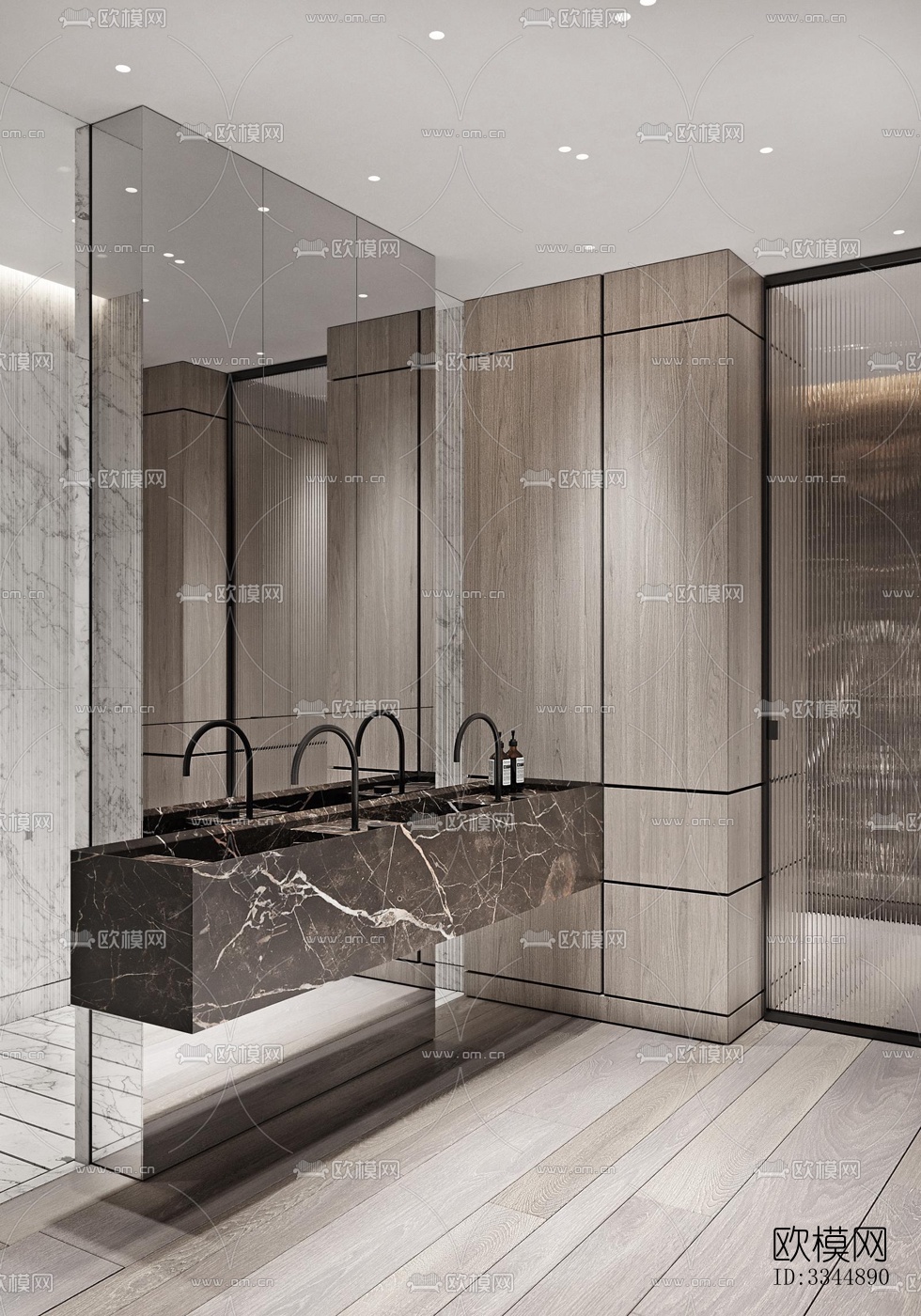 现代卧室效果图下载（渲染图13）