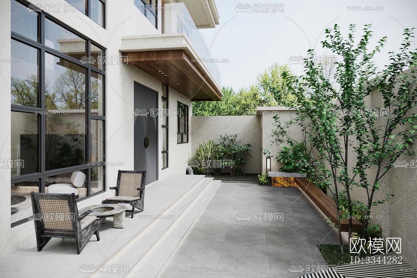 现代别墅效果图下载（渲染图5）