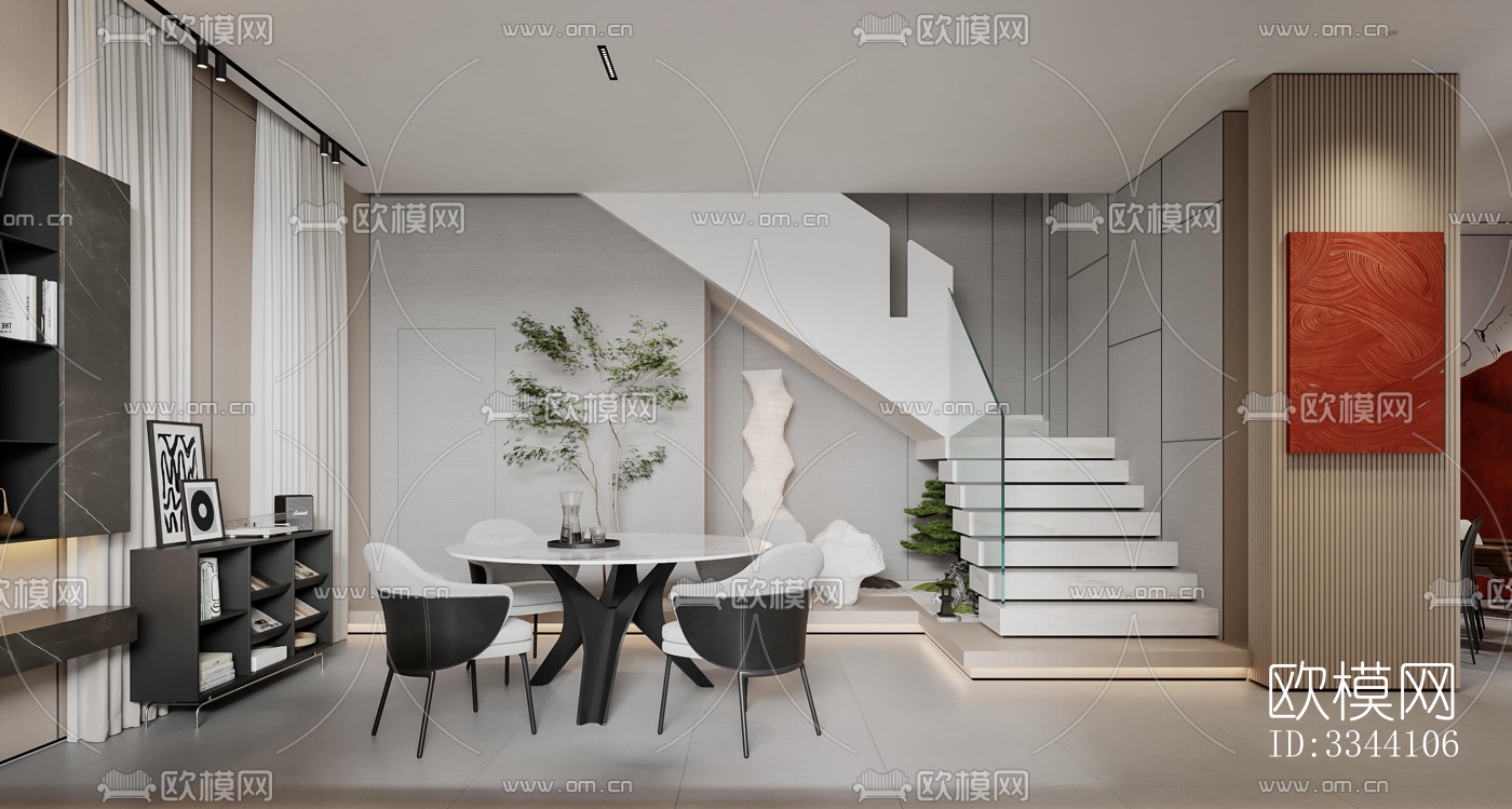 现代别墅效果图下载（渲染图3）