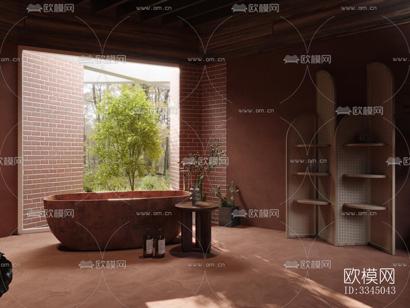 现代卫生间效果图下载（渲染图3）