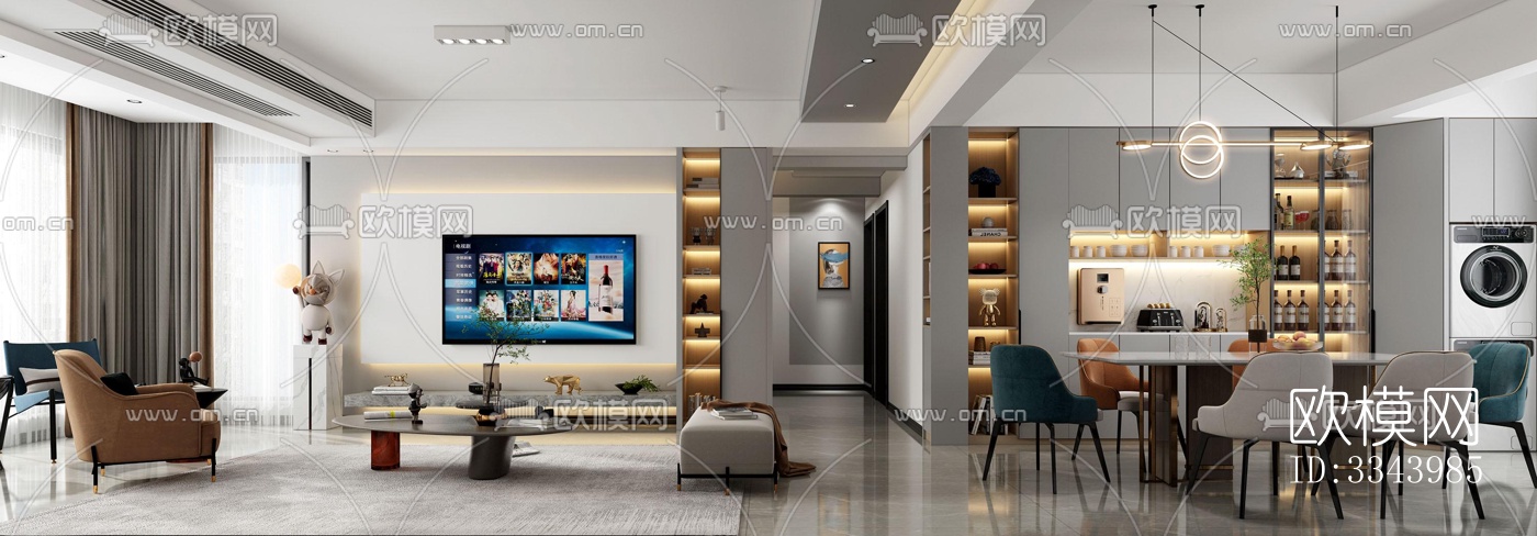 现代别墅效果图下载（渲染图7）