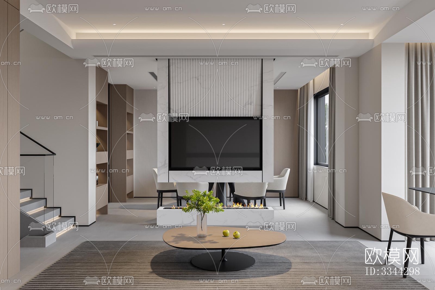 现代别墅效果图下载（渲染图4）