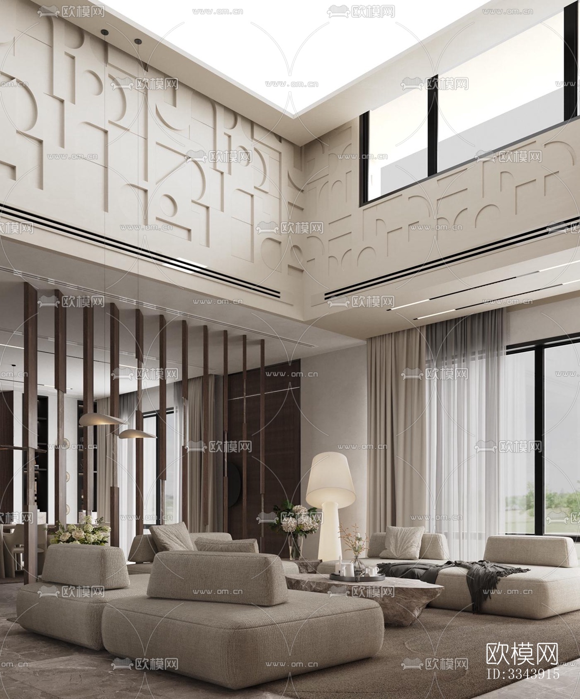 现代别墅效果图下载（渲染图12）