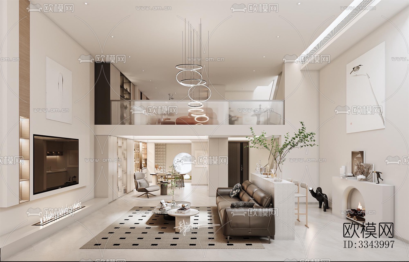 现代别墅效果图下载（渲染图4）