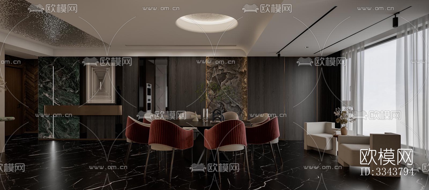 后现代别墅效果图下载（渲染图4）