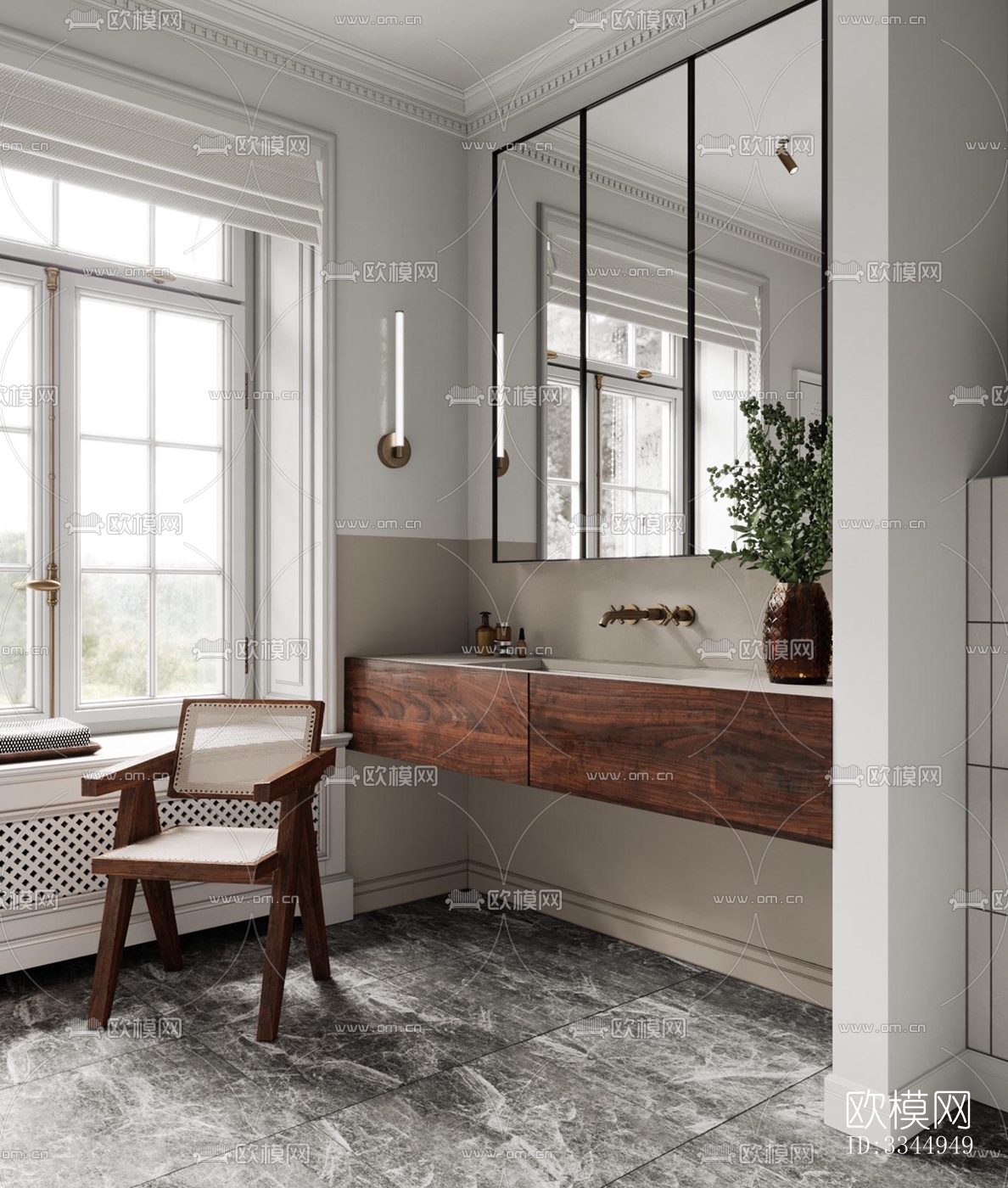 现代卫生间效果图下载（渲染图13）