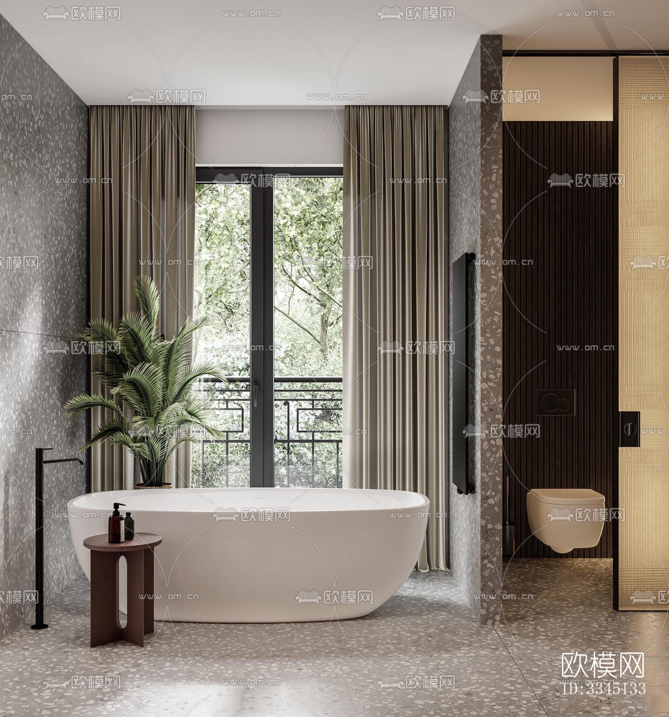 现代卫生间效果图下载（渲染图12）