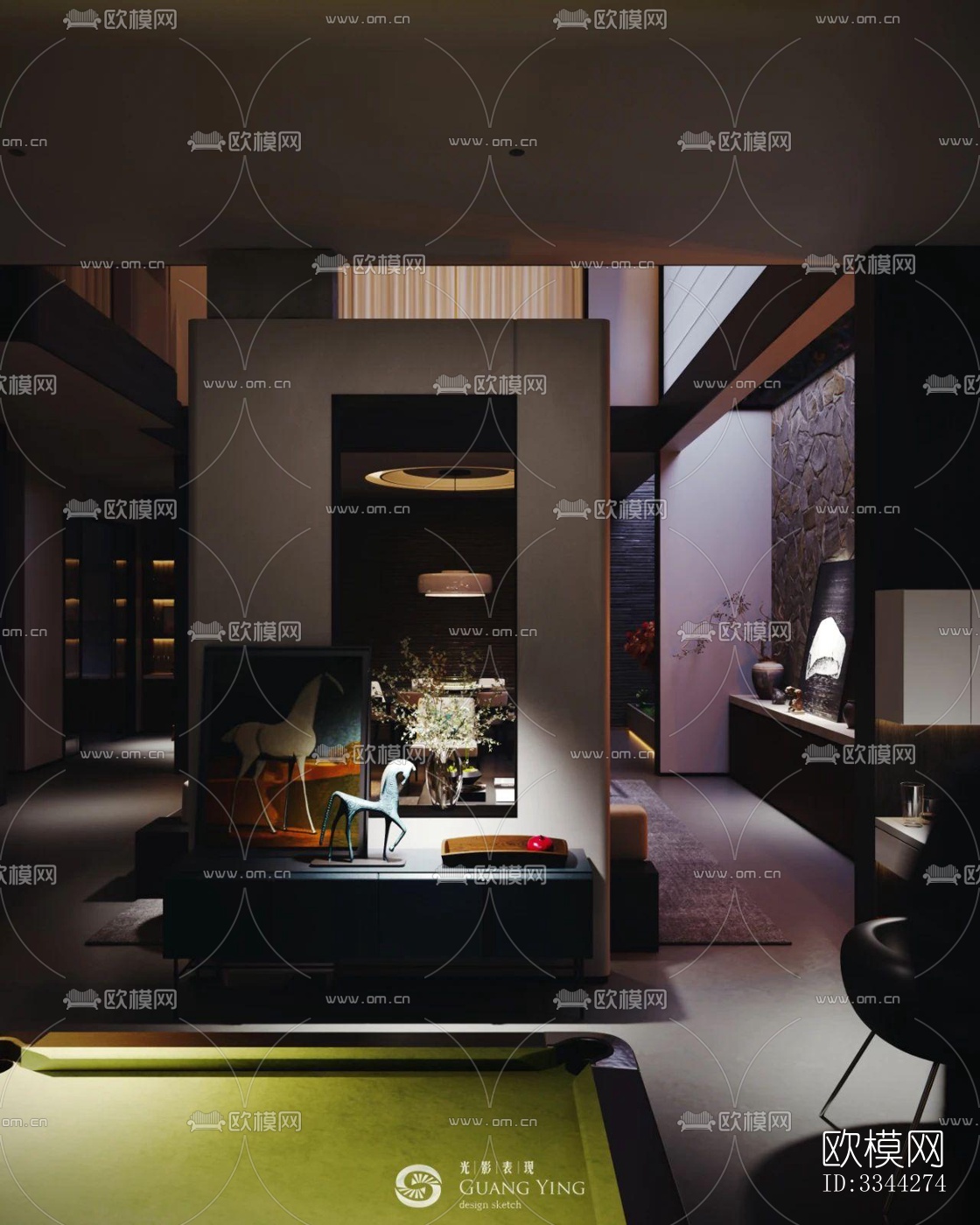 现代别墅效果图下载（渲染图6）