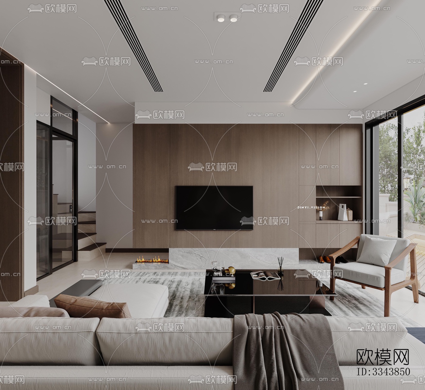 现代别墅效果图下载（渲染图4）