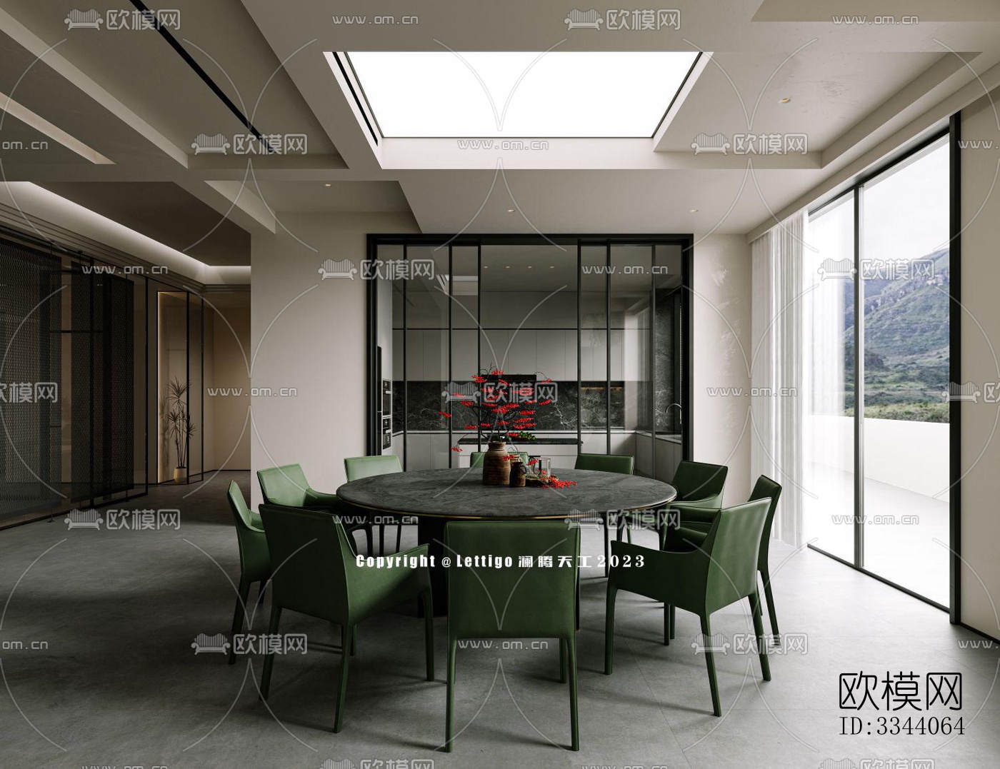 现代别墅效果图下载（渲染图4）