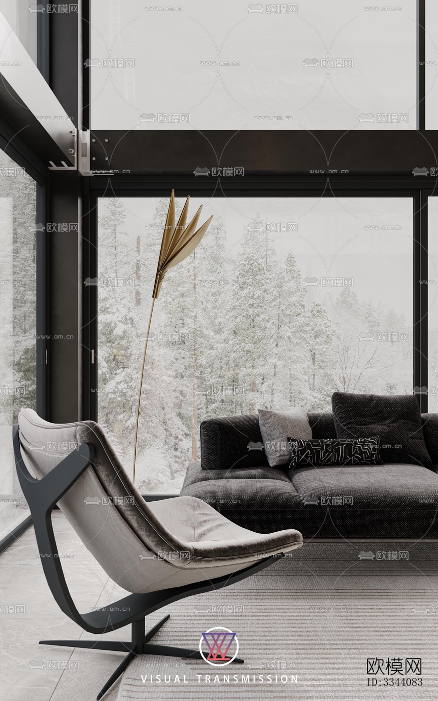 现代别墅效果图下载（渲染图12）