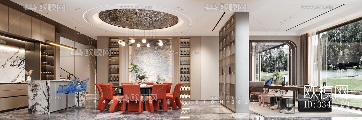 现代别墅效果图下载（渲染图3）