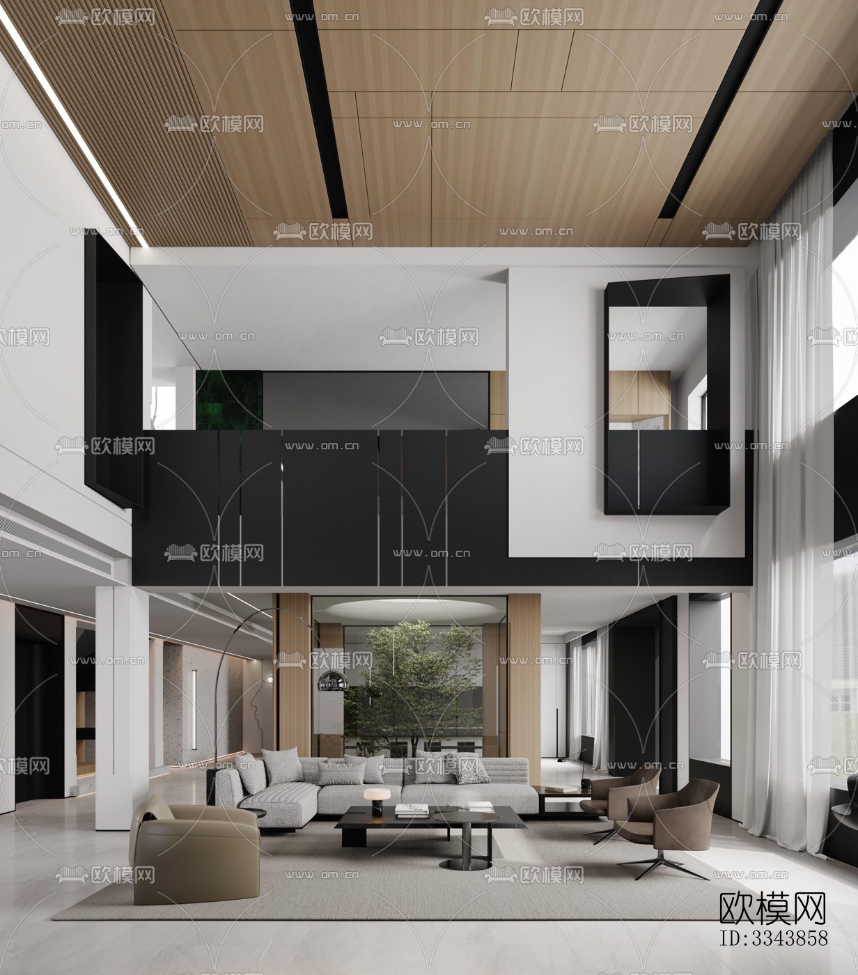 现代别墅效果图下载（渲染图6）