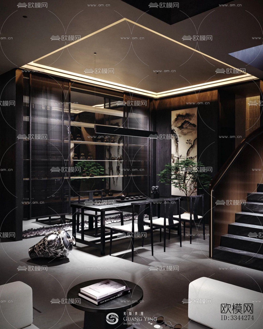 现代别墅效果图下载（渲染图4）