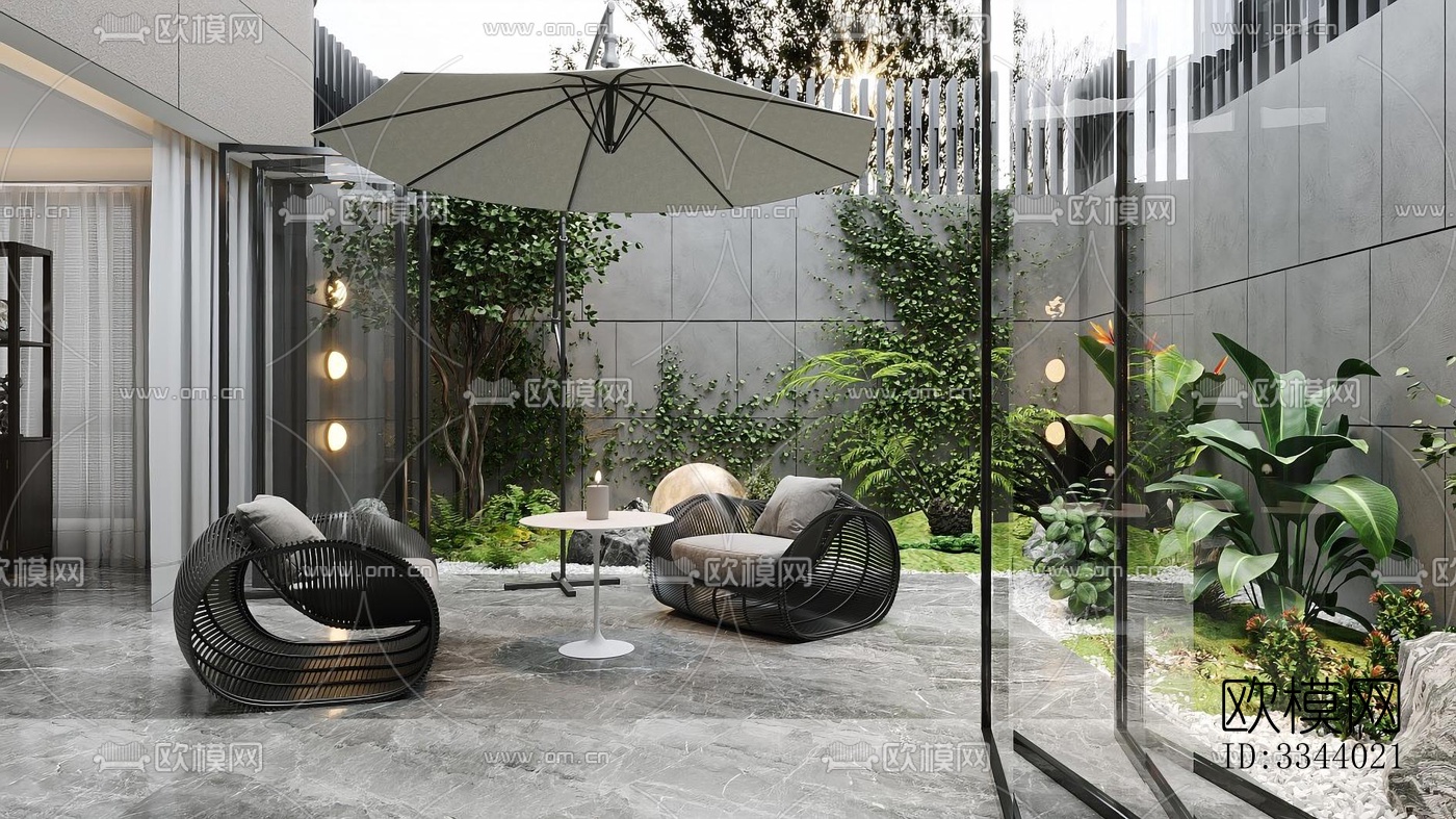 现代别墅效果图下载（渲染图3）