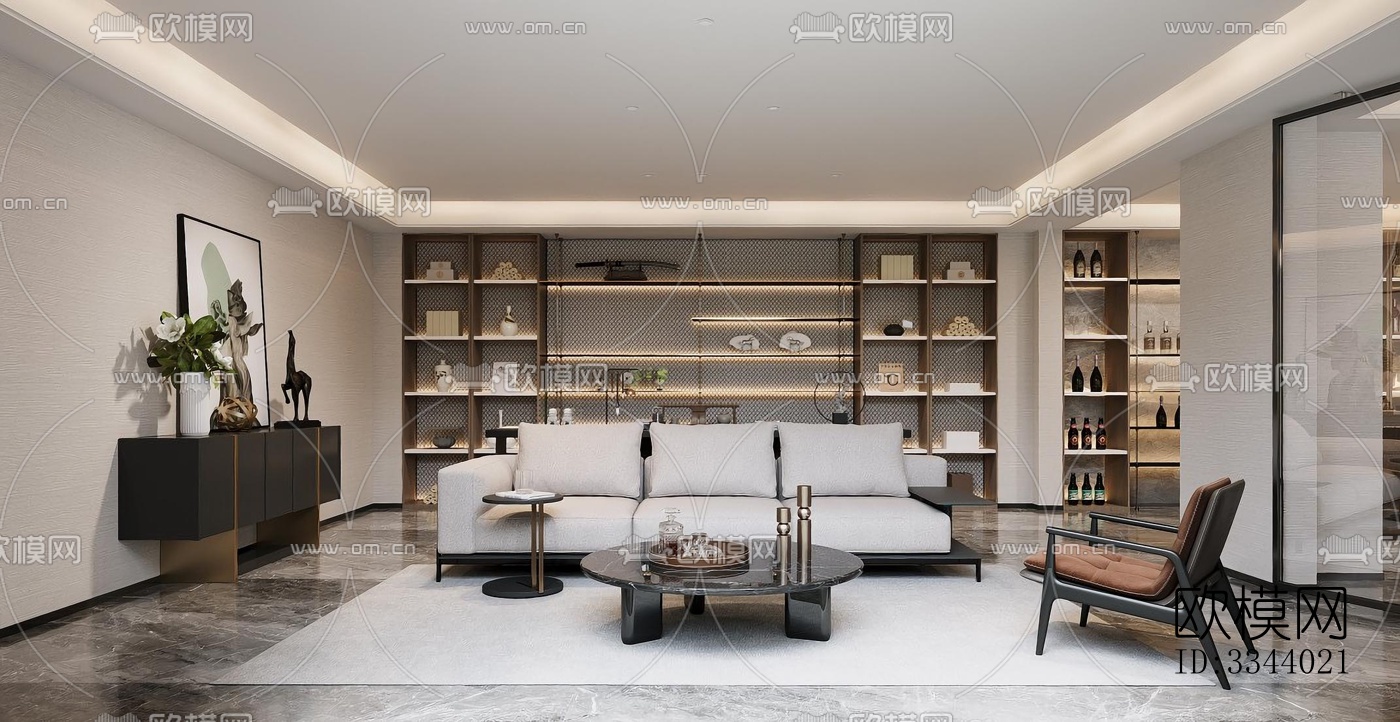 现代别墅效果图下载（渲染图7）