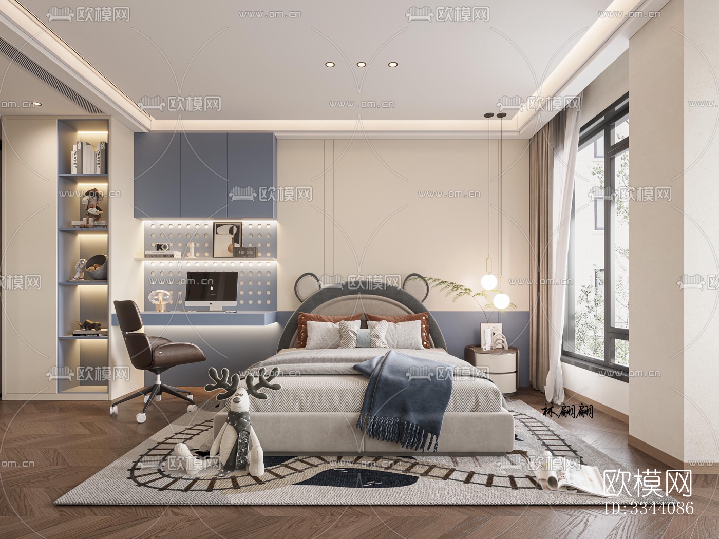 现代别墅效果图下载（渲染图13）