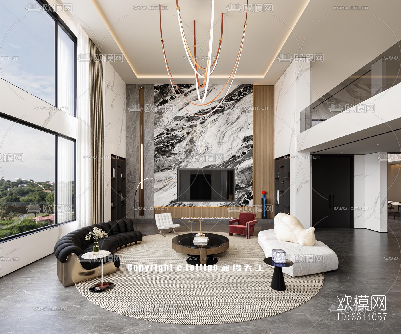 现代别墅效果图下载（渲染图5）