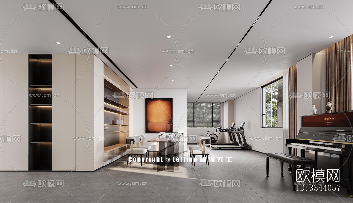 现代别墅效果图下载（渲染图3）