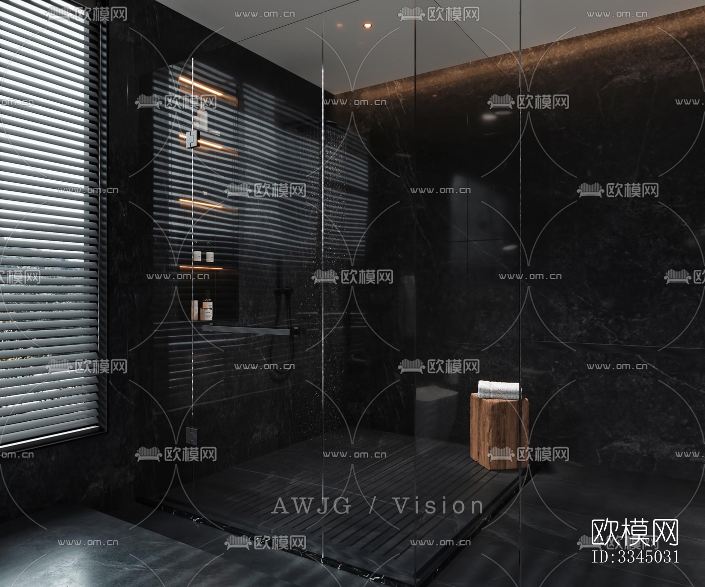 现代卫生间效果图下载（渲染图13）