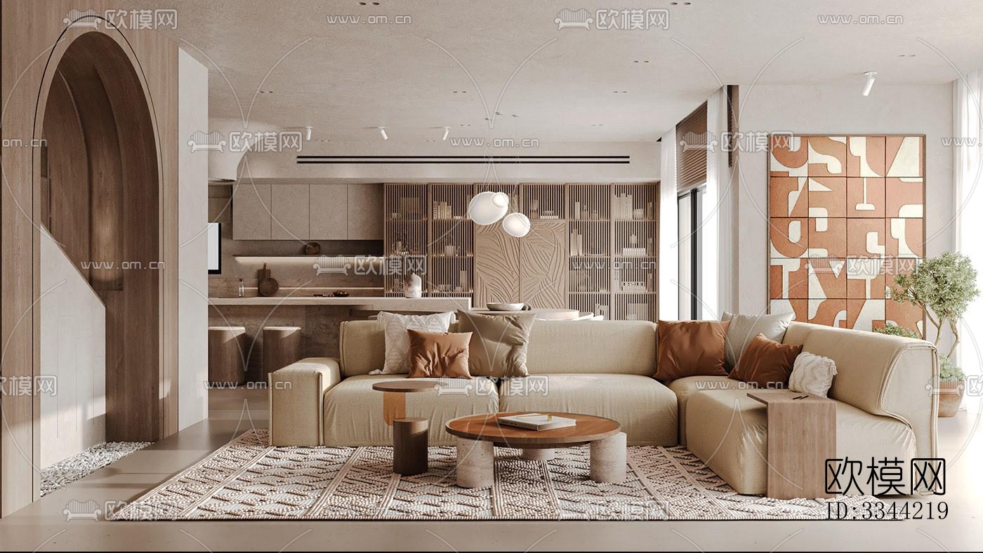 现代别墅效果图下载（渲染图1）