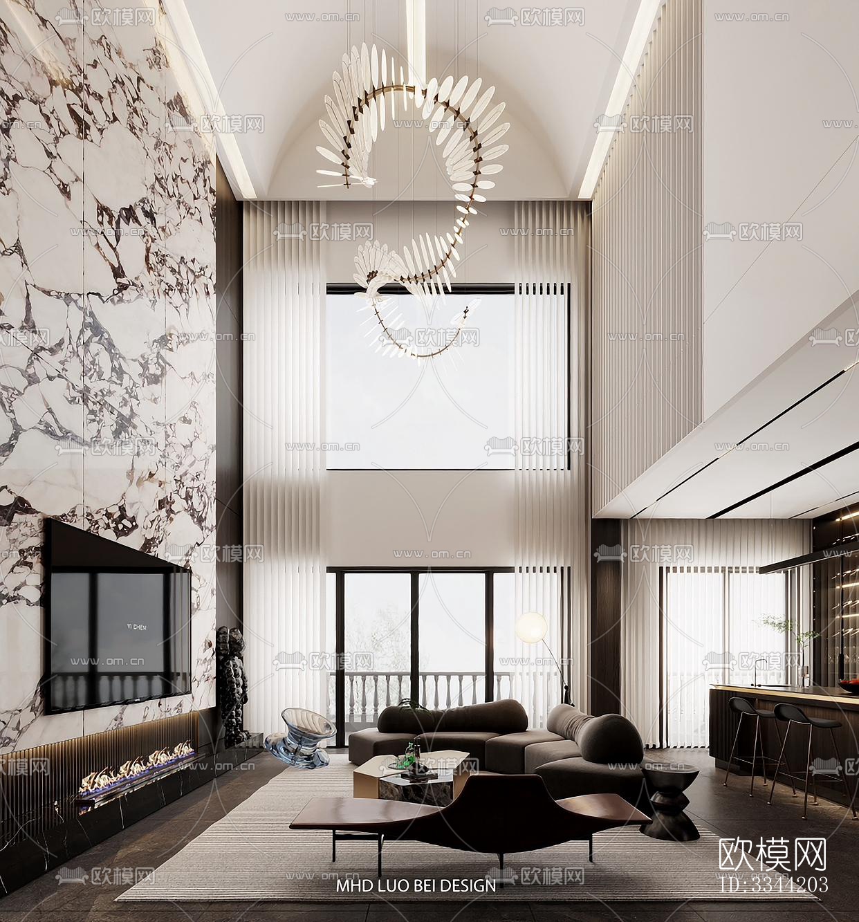 现代别墅效果图下载（渲染图5）