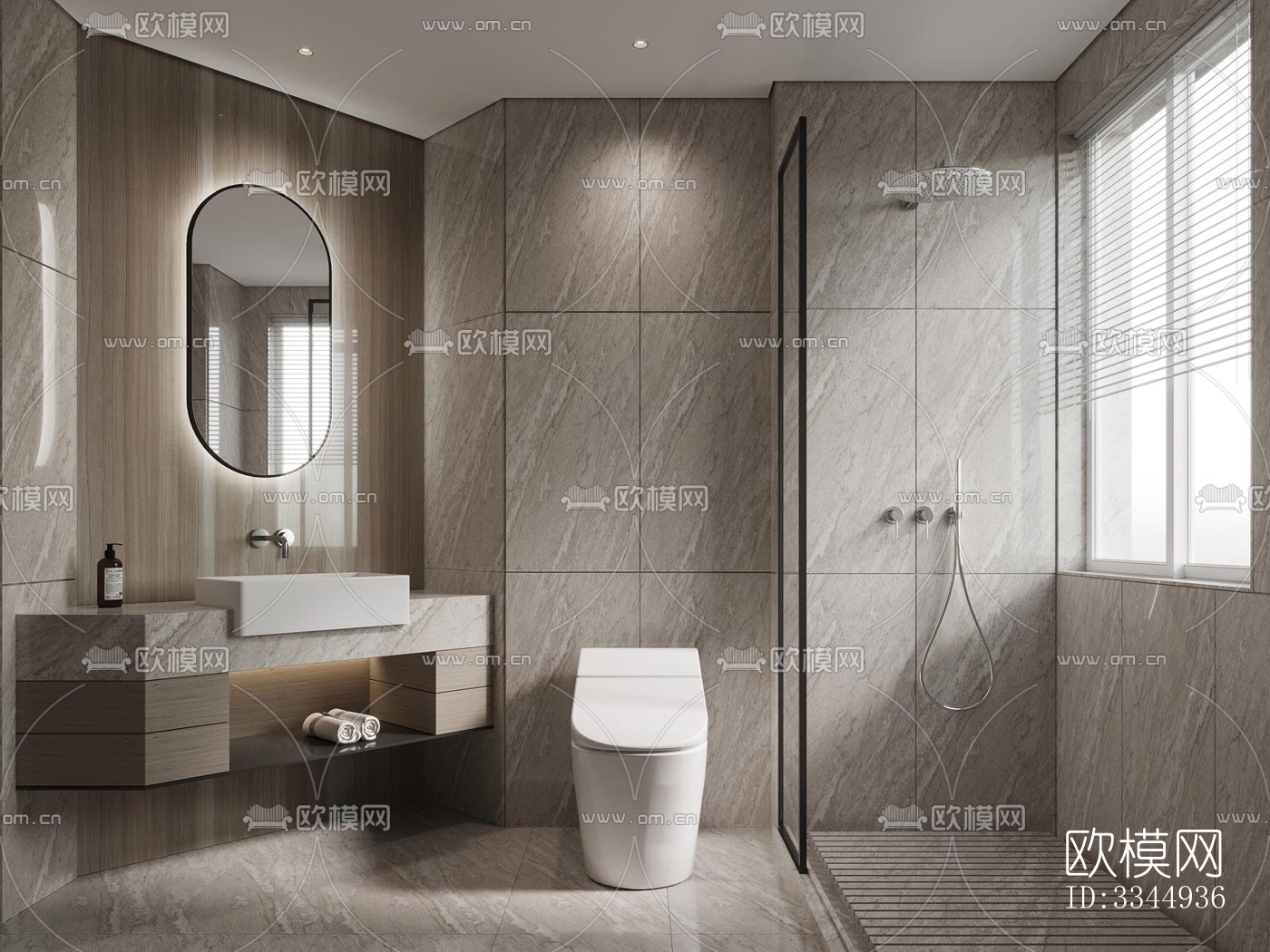 现代卧室效果图下载（渲染图12）