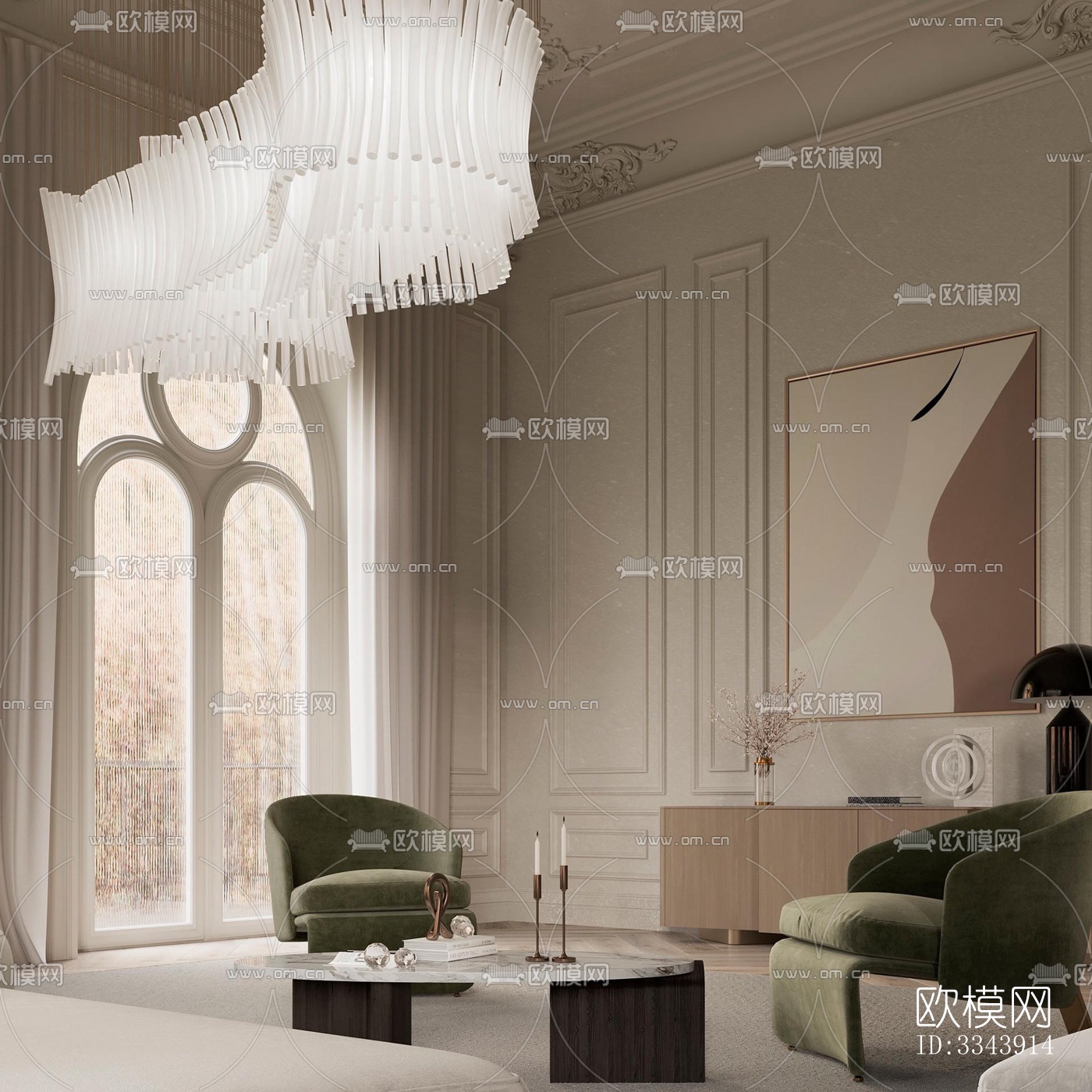 现代别墅效果图下载（渲染图9）