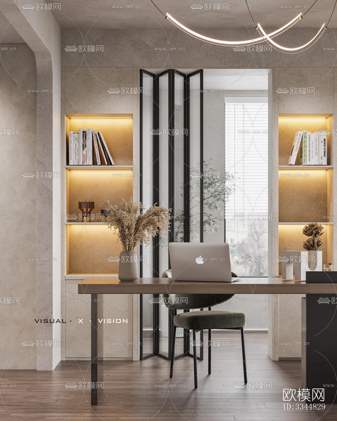 现代卧室效果图下载（渲染图2）