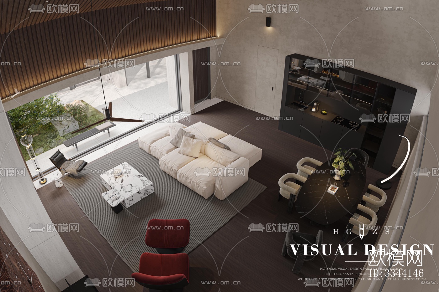 现代别墅效果图下载（渲染图3）