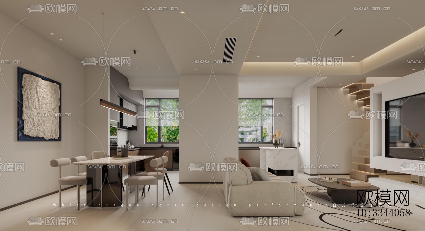 现代别墅效果图下载（渲染图9）