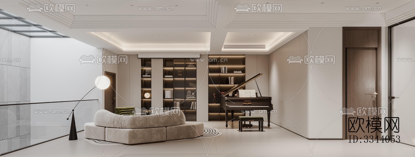 现代别墅效果图下载（渲染图8）