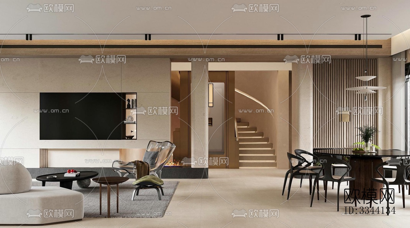 现代别墅效果图下载（渲染图5）