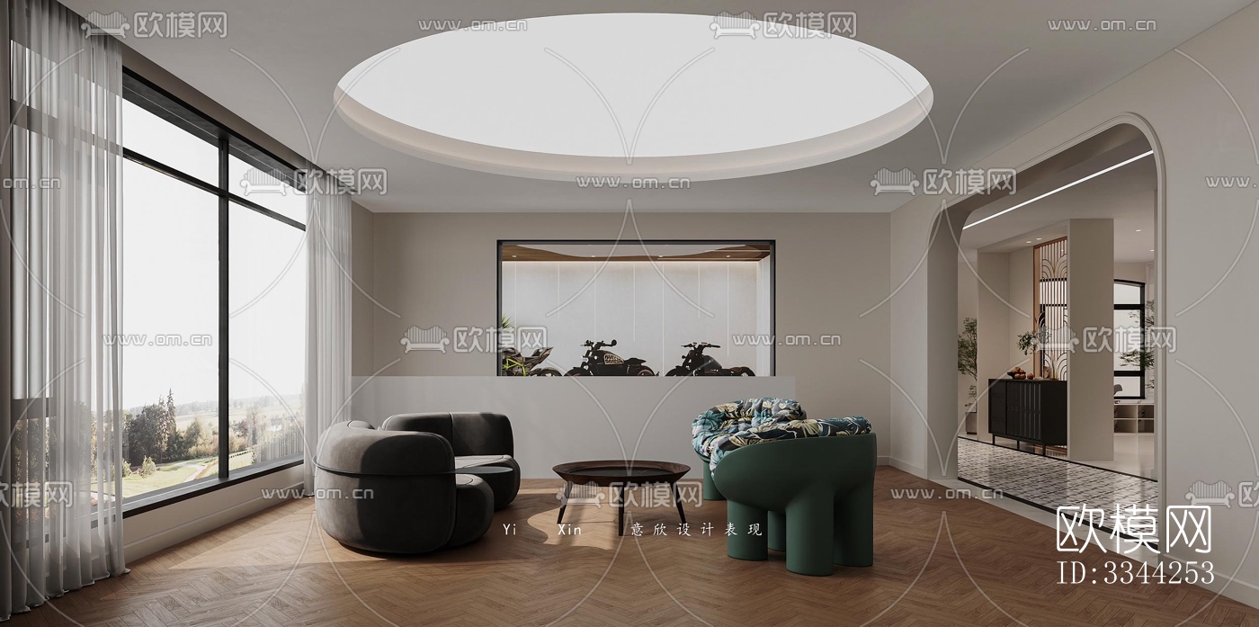 现代别墅效果图下载（渲染图6）