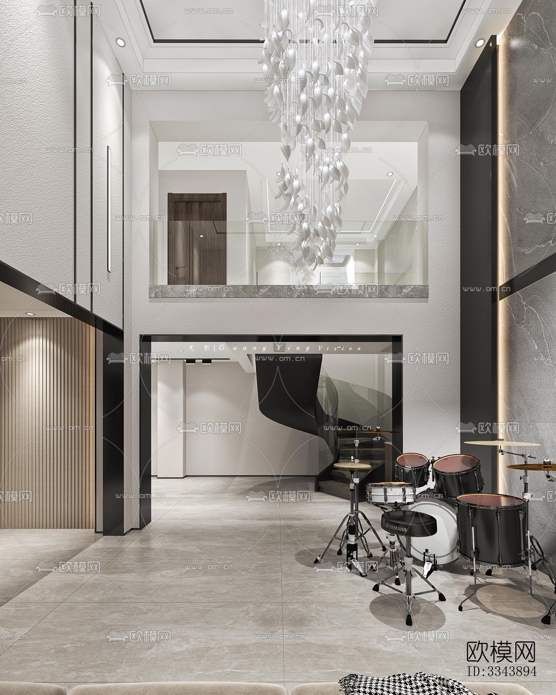 现代别墅效果图下载（渲染图3）