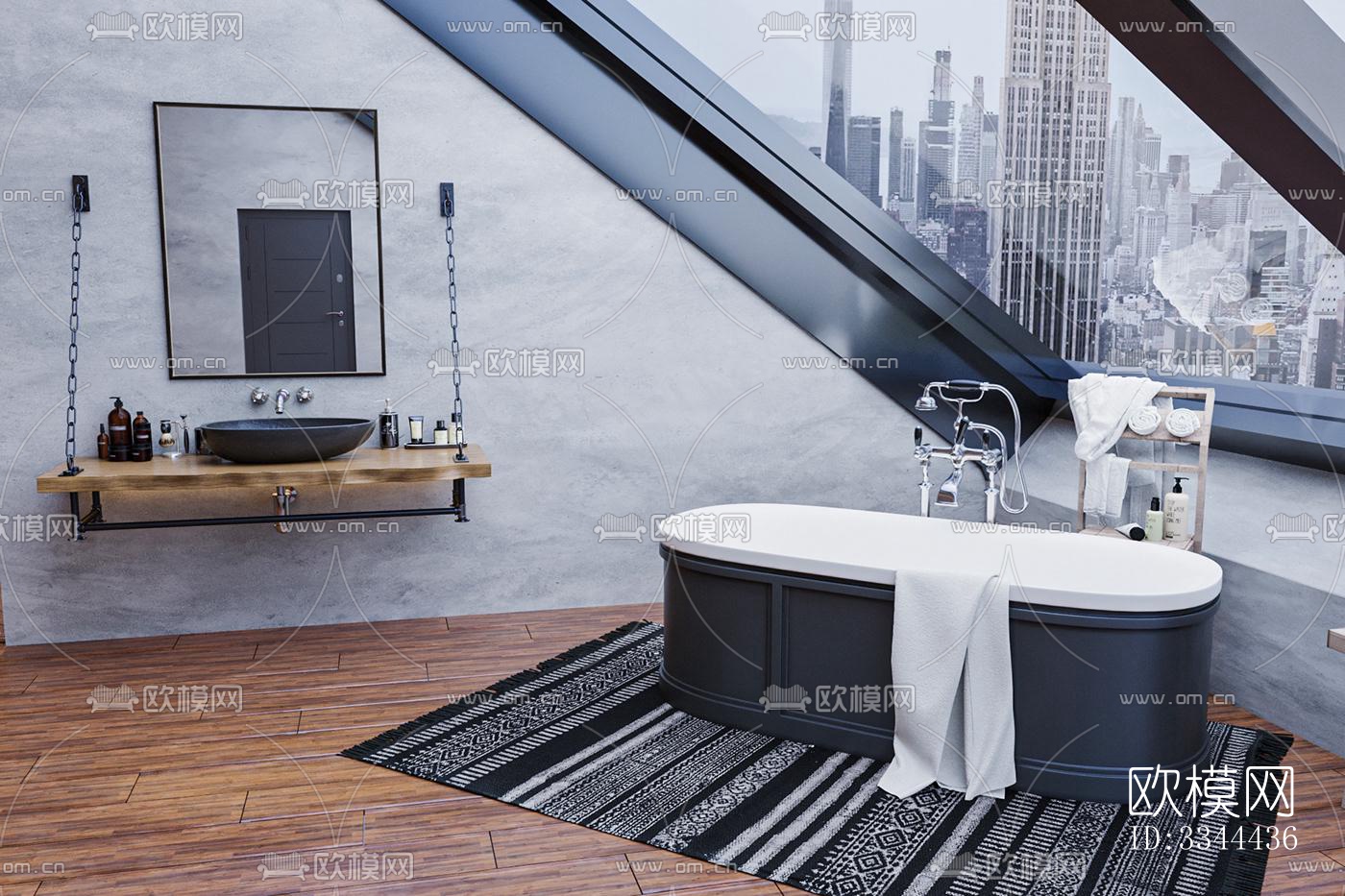 现代卧室效果图下载（渲染图6）