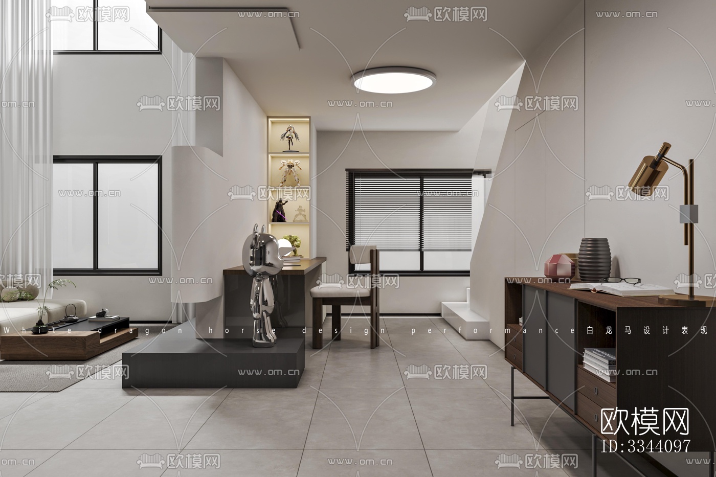 现代别墅效果图下载（渲染图3）