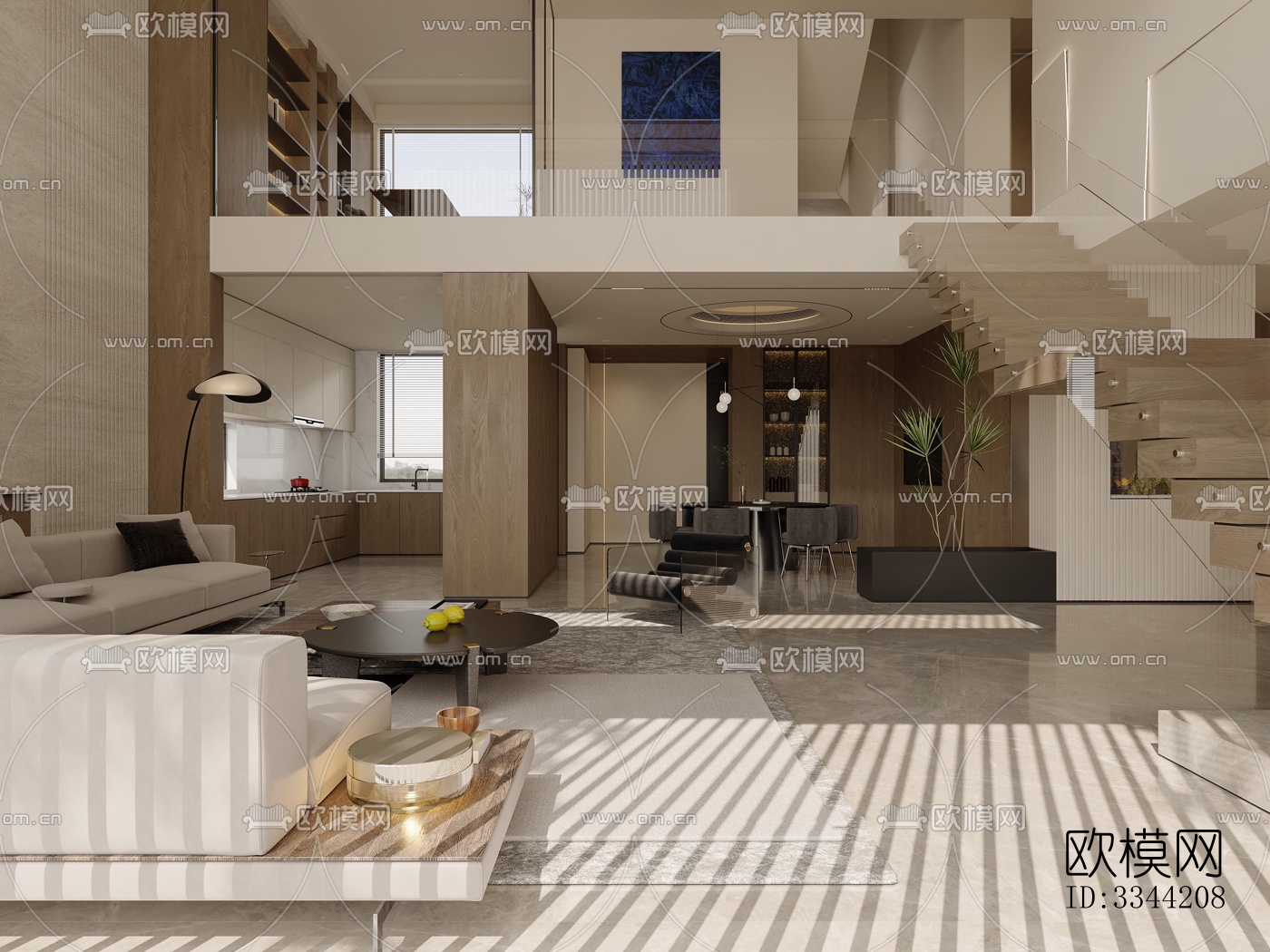 现代别墅效果图下载（渲染图2）