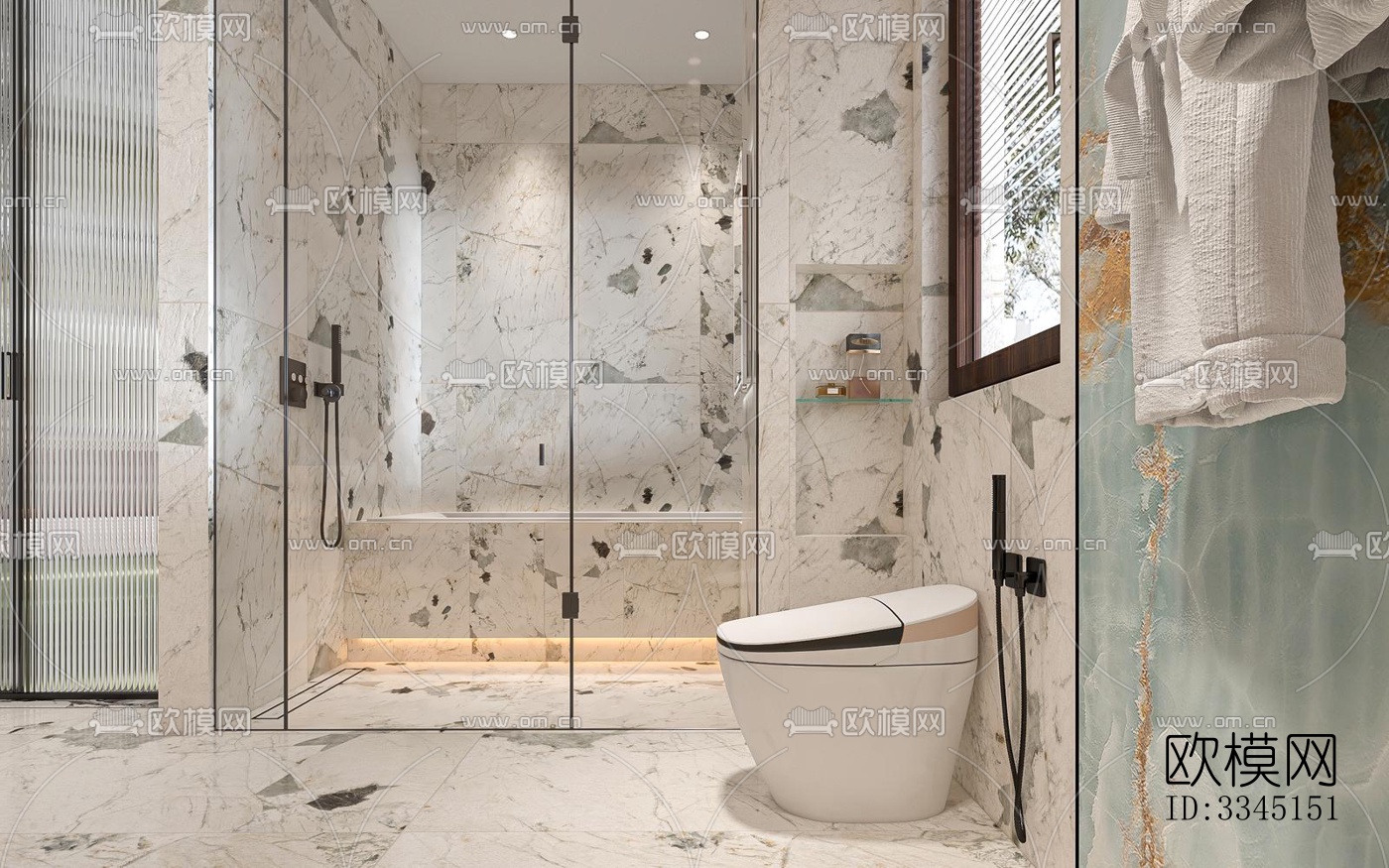 现代卫生间效果图下载（渲染图5）