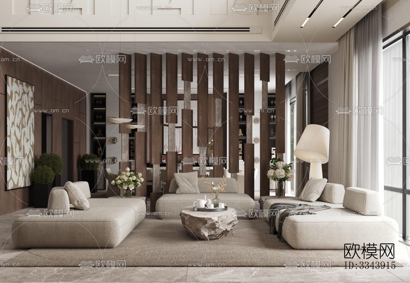 现代别墅效果图下载（渲染图8）